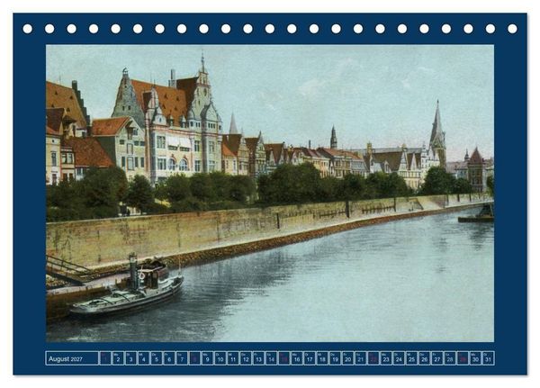 Produktbild: Historisches Bremen an der Weser von 1888 bis 1918 (Tischkalender 2027 DIN A5 quer), CALVENDO Monatskalender