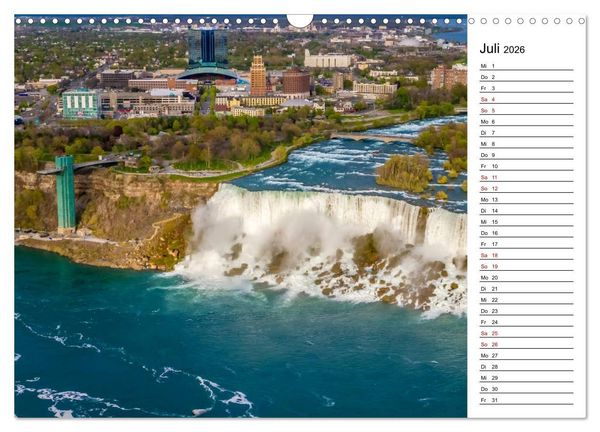 Produktbild: NIAGARAF&Auml;LLE Idyllische Impressionen bei Tag und Nacht (Wandkalender 2026 DIN A3 quer), CALVENDO Monatskalender