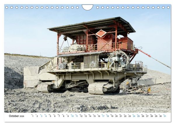 Produktbild: Mining machines in action - Various open-pit mines (Wall Calendar 2026 DIN A4 landscape), CALVENDO 12 Month Wall Calendar