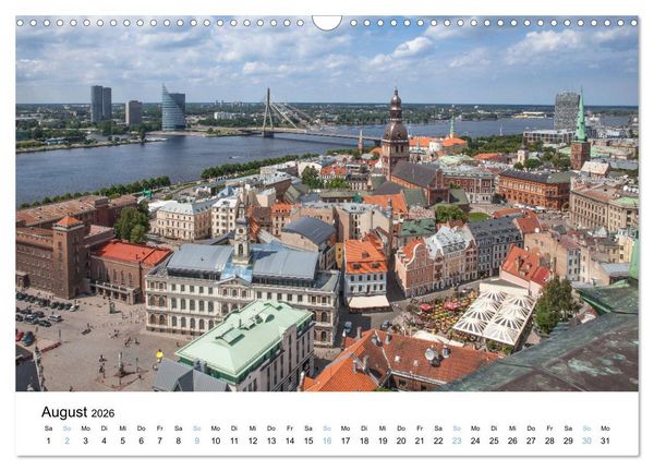 Produktbild: Riga - Metropole des Baltikums (Wandkalender 2026 DIN A3 quer), CALVENDO Monatskalender
