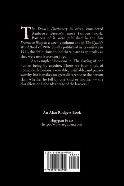 Produktbild: The Devil's Dictionary by Ambrose Bierce, Fiction, Classics, Fantasy, Horror