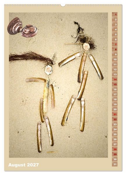 Produktbild: Strandgesellen (Wandkalender 2027 DIN A2 hoch), CALVENDO Monatskalender