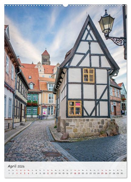 Produktbild: Quedlinburg - Welterbestadt und Tor zum Harz (Wandkalender 2026 DIN A2 hoch), CALVENDO Monatskalender