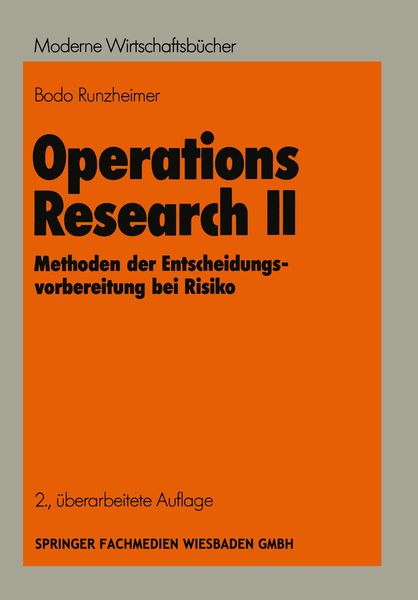 Produktbild: Operations Research II