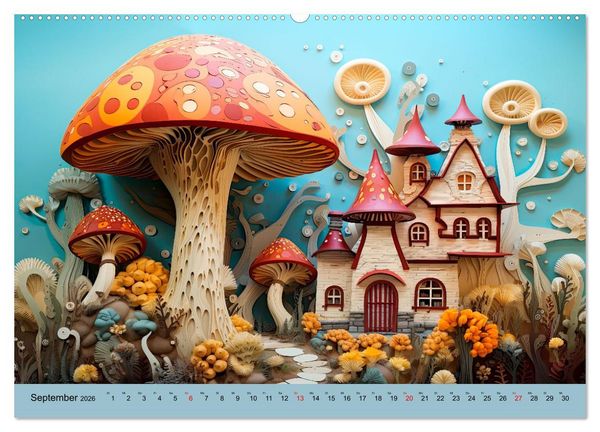 Produktbild: Magie der Pilze (Wandkalender 2026 DIN A2 quer), CALVENDO Monatskalender