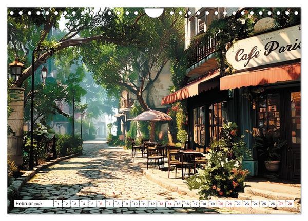 Produktbild: Bonjour, Kaffee! Bonjour, Paris! (Wandkalender 2027 DIN A4 quer), CALVENDO Monatskalender