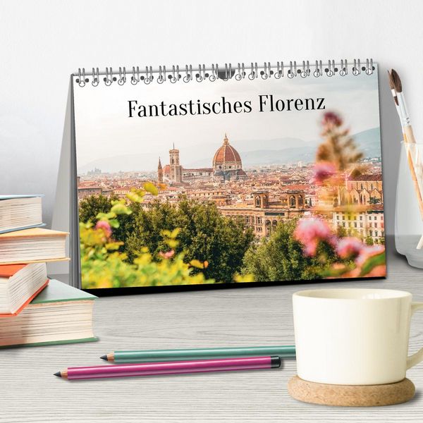 Produktbild: Fantastisches Florenz (Tischkalender 2027 DIN A5 quer), CALVENDO Monatskalender