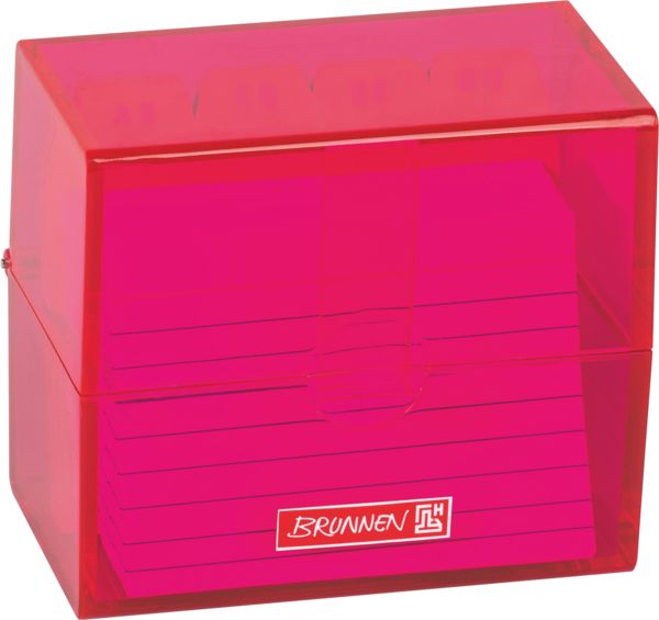 Produktbild: Brunnen Karteibox A8 gef&uuml;llt pink