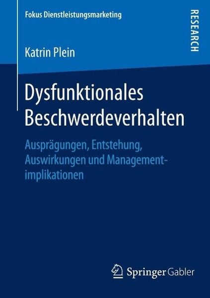 Produktbild: Dysfunktionales Beschwerdeverhalten