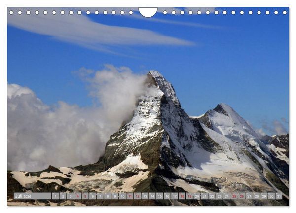 Produktbild: Schweizer Berggipfel (Wandkalender 2026 DIN A4 quer), CALVENDO Monatskalender