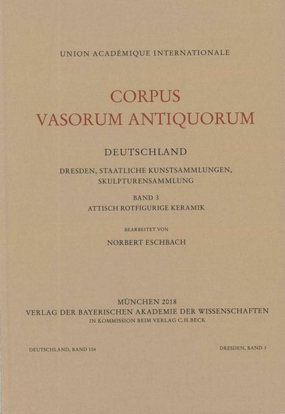 Produktbild: Corpus Vasorum Antiquorum Deutschland Bd. 104: Dresden Band 3