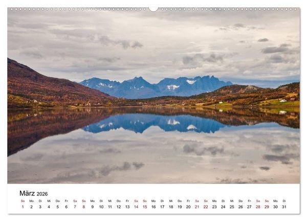Produktbild: Skandinavien - Hoch im Norden (hochwertiger Premium Wandkalender 2026 DIN A2 quer), Kunstdruck in Hochglanz