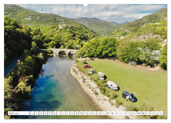 Produktbild: Mit dem Campervan &uuml;ber den Balkan (hochwertiger Premium Wandkalender 2026 DIN A2 quer), Kunstdruck in Hochglanz