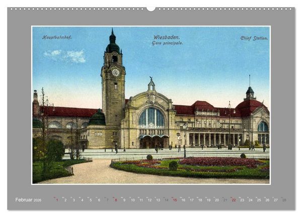 Produktbild: Historische Bahnh&ouml;fe (Wandkalender 2026 DIN A2 quer), CALVENDO Monatskalender
