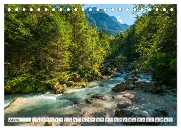 Produktbild: Ein Sommer rund um Garmisch-Partenkirchen (Tischkalender 2026 DIN A5 quer), CALVENDO Monatskalender