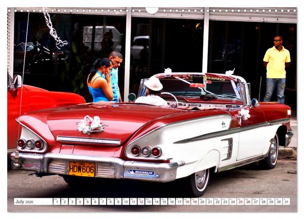 Produktbild: Classic Beauties - Wedding cars in Havana (Wall Calendar 2026 DIN A3 landscape), CALVENDO 12 Month Wall Calendar