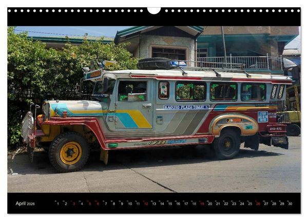 Produktbild: Jeepneys (Wandkalender 2026 DIN A3 quer), CALVENDO Monatskalender