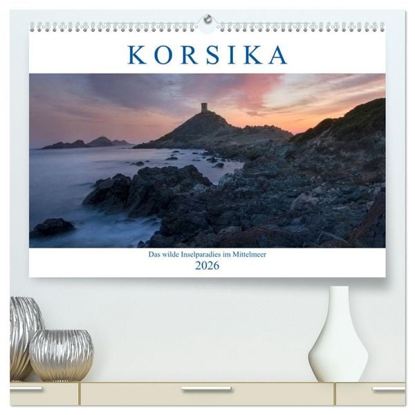 Produktbild: Korsika, das wilde Inselparadies im Mittelmeer (hochwertiger Premium Wandkalender 2026 DIN A2 quer), Kunstdruck in Hochglanz