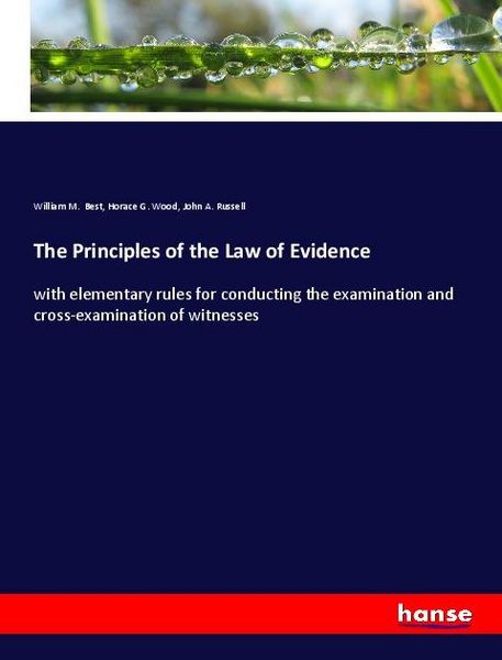 Produktbild: The Principles of the Law of Evidence