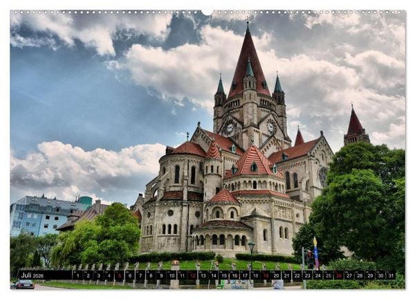 Produktbild: Wien - Haupstadt mit Charme (hochwertiger Premium Wandkalender 2026 DIN A2 quer), Kunstdruck in Hochglanz