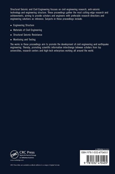 Produktbild: Structural Seismic and Civil Engineering Research