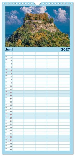 Produktbild: Familienplaner 2027 - Romantische Ruinen mit 5 Spalten (Wandkalender, 21 x 45 cm) CALVENDO