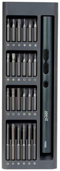 Produktbild: Joy-it WE-0002 Werkzeugset Schraubendreher, Akku-Multi-Tool magnetisch, im Koffer 62teilig