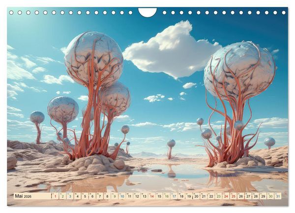 Produktbild: Surrealismus trifft W&uuml;ste (Wandkalender 2026 DIN A4 quer), CALVENDO Monatskalender