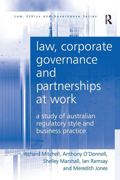 Produktbild: Law, Corporate Governance and Partnerships at Work