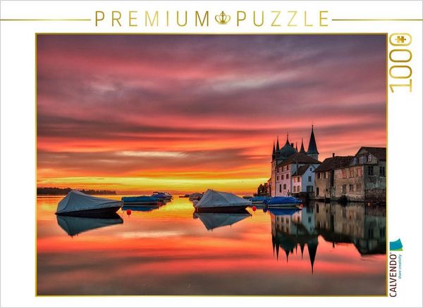 Produktbild: CALVENDO Puzzle Turmhof Steckborn | 1000 Teile Lege-Gr&ouml;&szlig;e 64x48cm Foto-Puzzle f&uuml;r gl&uuml;ckliche Stunden
