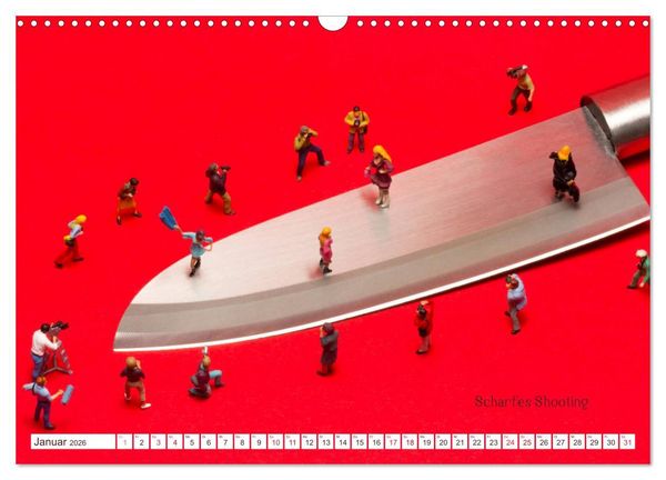 Produktbild: Erdbeerj&auml;ger ... und andere Mini-Welten (Wandkalender 2026 DIN A3 quer), CALVENDO Monatskalender