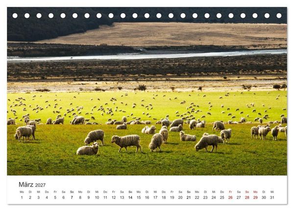 Produktbild: Naturschauspiel Neuseeland (Tischkalender 2027 DIN A5 quer), CALVENDO Monatskalender