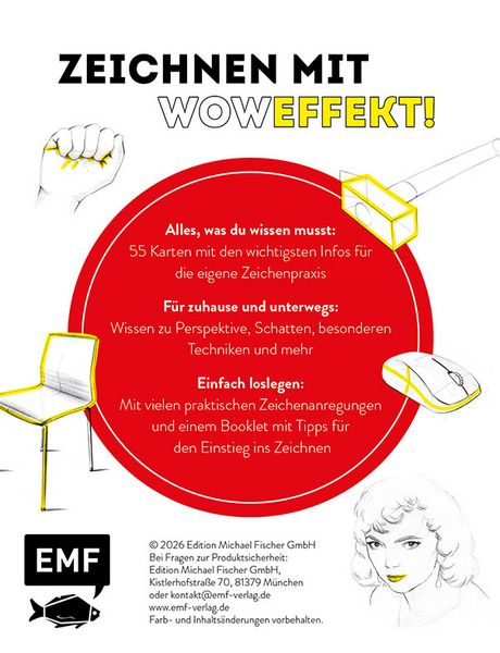 Produktbild: 55 x Zeichentricks: Dein Kartenset zum Zeichnen lernen