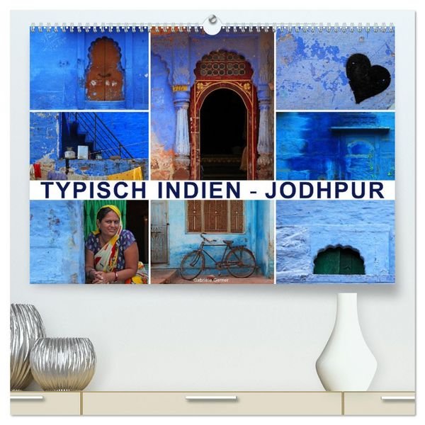 Produktbild: Typisch Indien - Jodhpur (hochwertiger Premium Wandkalender 2026 DIN A2 quer), Kunstdruck in Hochglanz
