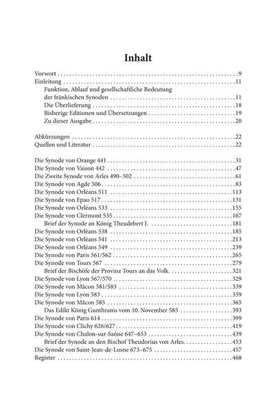Produktbild: Ausgew&auml;hlte Synoden Galliens und des merowingischen Frankenreichs