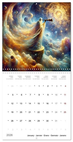 Produktbild: Jeux d'ombre de l'Humanit&eacute; (Calendrier mural carr&eacute; 2026 30x30 cm) Calendrier double avec une page pour vos prises de notes