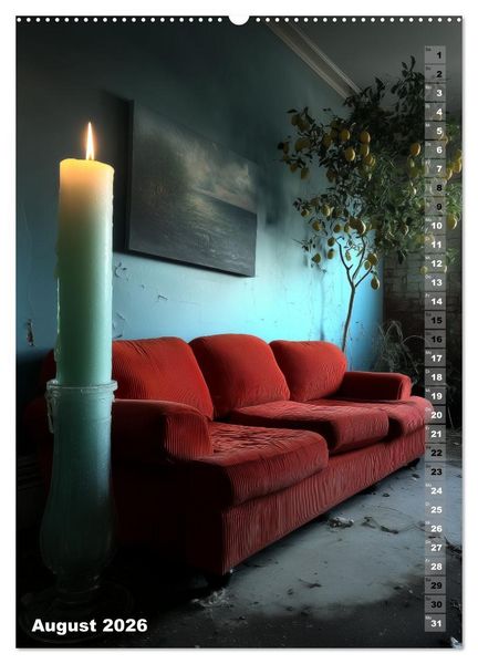 Produktbild: Kerzenwelt (Wandkalender 2026 DIN A2 hoch), CALVENDO Monatskalender