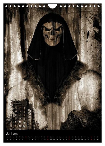 Produktbild: S.O.D. - Skulls Of Death Vol. I - Totenkopf Artworks (Wandkalender 2026 DIN A4 hoch), CALVENDO Monatskalender