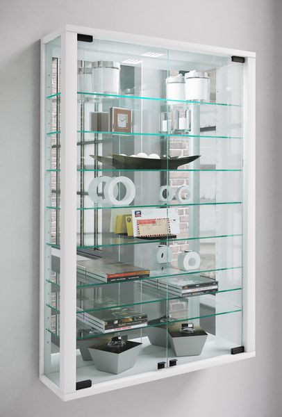 Produktbild: Wandvitrine Glasvitrine Vitrosa Mini Spiegel