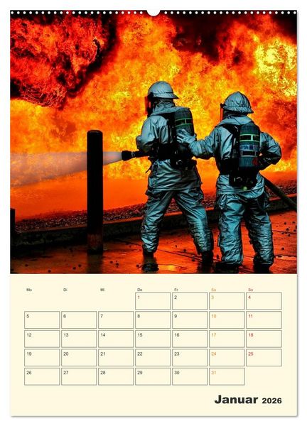 Produktbild: Feuerwehr - im Einsatz weltweit (hochwertiger Premium Wandkalender 2026 DIN A2 hoch), Kunstdruck in Hochglanz