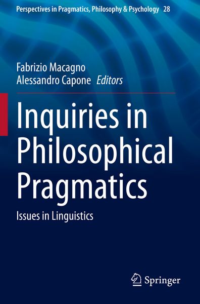 Produktbild: Inquiries in Philosophical Pragmatics