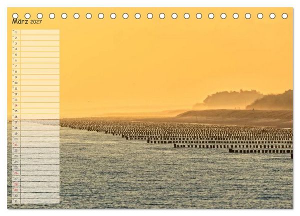 Produktbild: Lichtspiele auf der Halbinsel Dar&szlig; (Tischkalender 2027 DIN A5 quer), CALVENDO Monatskalender