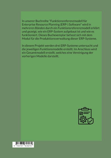Produktbild: Funktionsreferenzmodell f&uuml;r ERP-Software