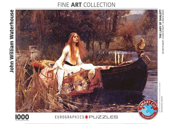 Eurographics 6000-1133 - Die Lady of Shalott von John Waterhouse , Puzzle, 1.000 Teile