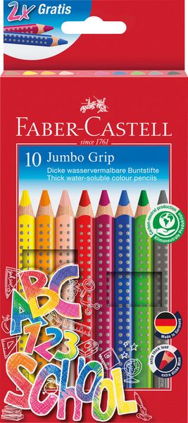 Faber-Castell Buntstift Jumbo Grip 10er Set