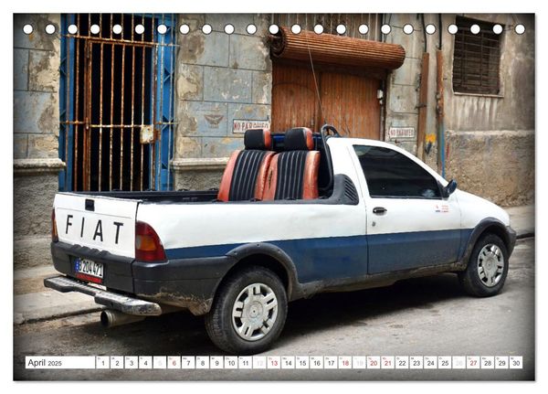 Produktbild: FIAT - Italienische Oldtimer in Kuba (Tischkalender 2025 DIN A5 quer), CALVENDO Monatskalender