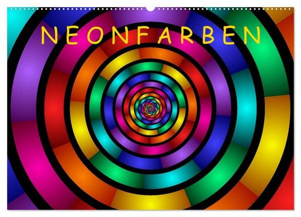 Produktbild: Neonfarben (Wandkalender 2026 DIN A2 quer), CALVENDO Monatskalender