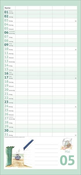 Produktbild: times&more Schaffner Familienplaner 2027
