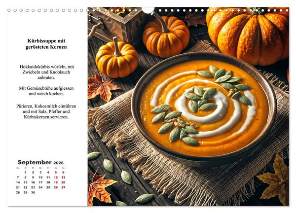 Produktbild: Green Delights - Ein Jahr voller veganer Gen&uuml;sse (Wandkalender 2026 DIN A3 quer), CALVENDO Monatskalender