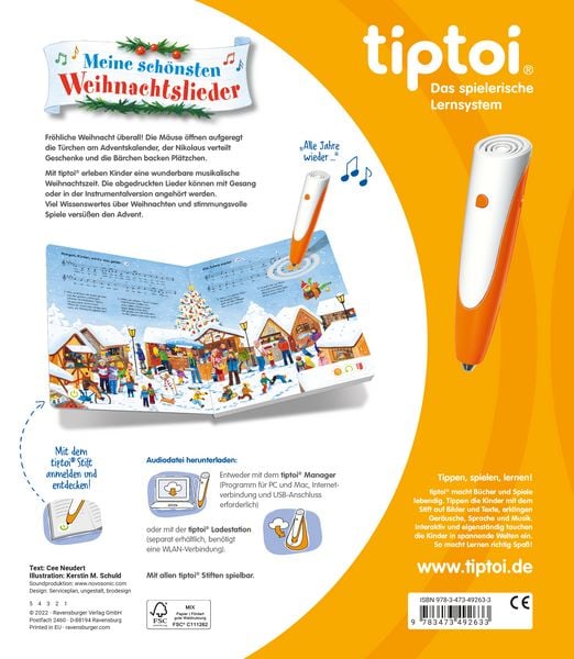 Produktbild: tiptoi&reg; Liederb&uuml;cher - Meine sch&ouml;nsten Weihnachtslieder